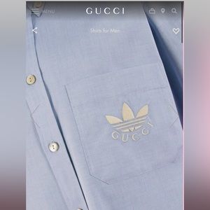 Mens Adidas X Gucci shirt